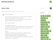 Tablet Screenshot of adminblogger.de